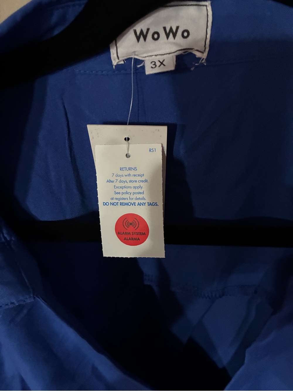 Amazon NWT Royal Blue Side Slit Maxi Tunic Shirt Dress - Size [X] - Picture 7 of 7